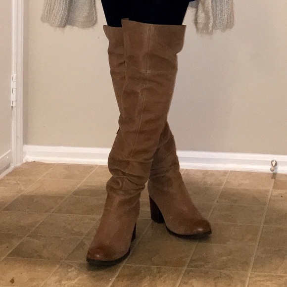 Aldo suede over knee boots chestnut brown sz 8.5 - Picture 11 of 11